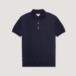 Baracuta S/S Polo Knit Navy