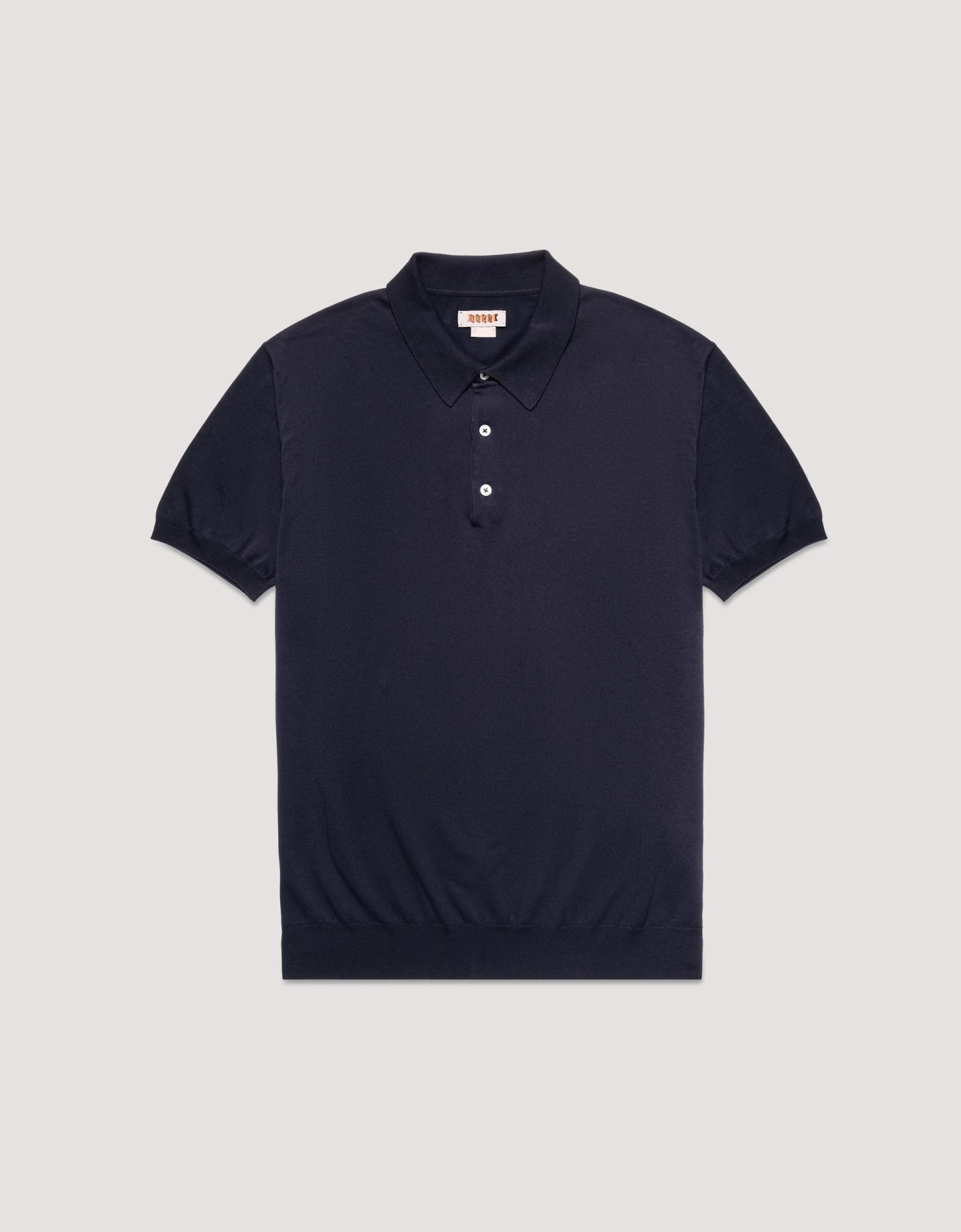 Baracuta S/S Polo Knit Navy 1 Baracuta S/S Polo Knit Navy