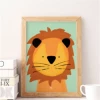 My Name is Mir Sweet Lion Wall Print A4