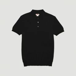 Baracuta S/S Polo Knit Black