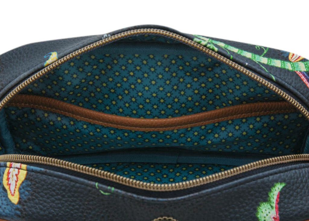 Pip Studio Small Blue Jambo Flower Cosmetic Bag 3 Pip Studio Small Blue Jambo Flower Cosmetic Bag