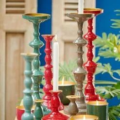 Pip Studio Khaki Metal Candle Holder 46cm