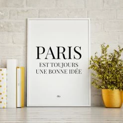 My Name is Mir Paris Wall Print A3