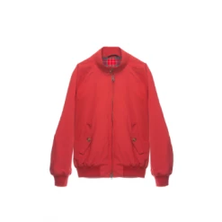 Baracuta Red Cotton Harrington Jacket