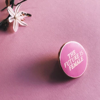 My Name is Mir Pink The Future is Female Enamel Pin 1 My Name is Mir Pink The Future is Female Enamel Pin