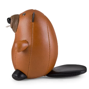 Zuny Beaver Paperweight - Synthetic Leather 3 Zuny Beaver Paperweight - Synthetic Leather