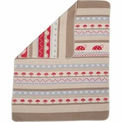 David Fussenegger Beige Mushroom Juwel Baby Blanket