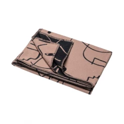 David Fussenegger Sylt Abstract Faces Throw - Brown