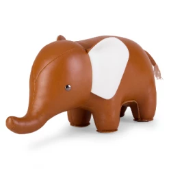 Zuny Elephant Bookend - Synthetic Leather