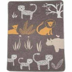 David Fussenegger Brown Jungle Juwel Baby Blanket