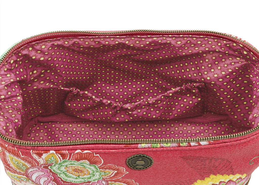 Pip Studio Medium Red Jambo Flower Cosmetic Purse 3 Pip Studio Medium Red Jambo Flower Cosmetic Purse