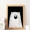 My Name is Mir Polar Bear Kids Room Wall Print A3