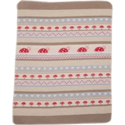 David Fussenegger Beige Mushroom Juwel Baby Blanket