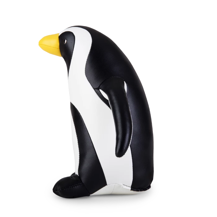 Zuny Africn Penguin Bookend - Synthetic Leather 3 Zuny Africn Penguin Bookend - Synthetic Leather