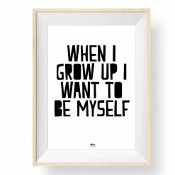My Name is Mir When I Grow Up Wall Print A4