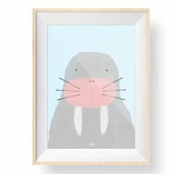 My Name is Mir Walrus Wall Print A4
