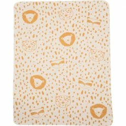 David Fussenegger Ocher Wild Animals Juwel Baby Blanket