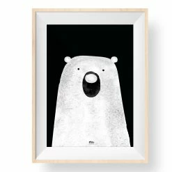My Name is Mir Polar Bear Wall Print A4