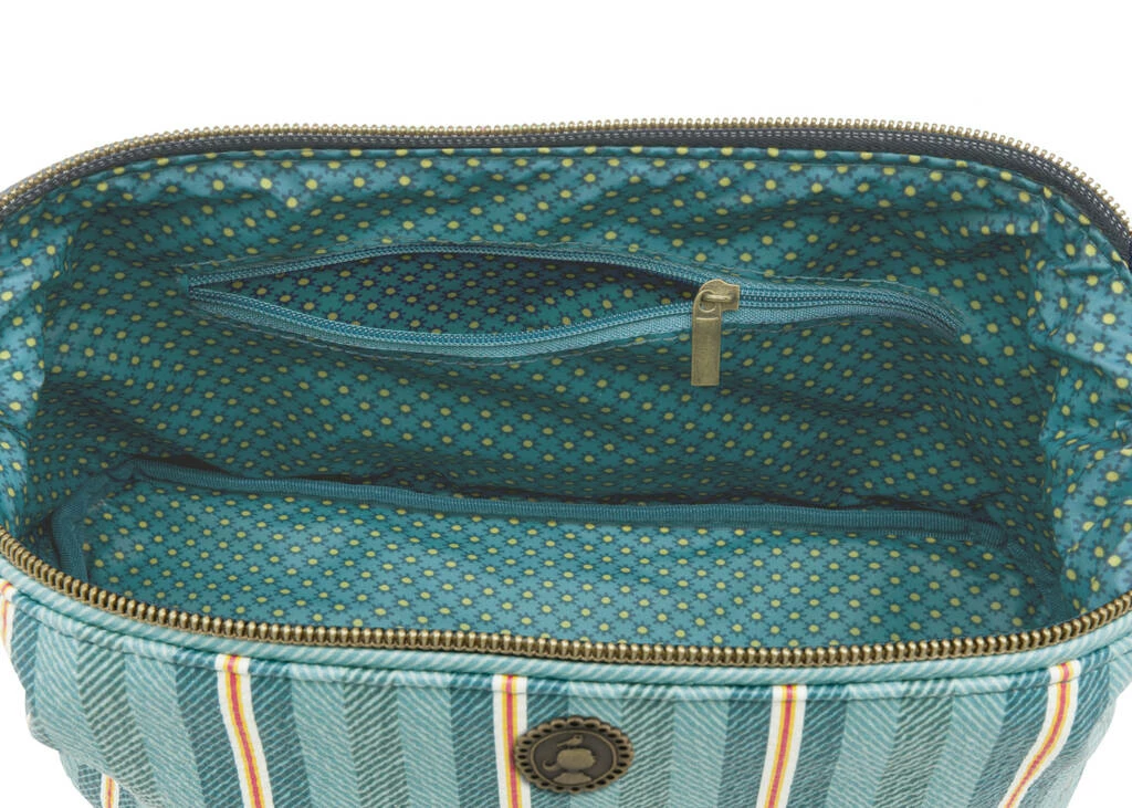 Pip Studio Small Green Blurred Lines Cosmetic Purse 3 Pip Studio Small Green Blurred Lines Cosmetic Purse