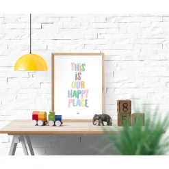 My Name is Mir This Is Our Happy Place Print Kids Room A4