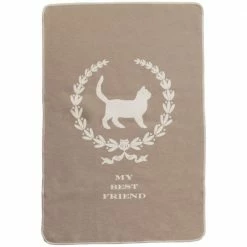 David Fussenegger Mud Cat Blanket with My Best Friend Print