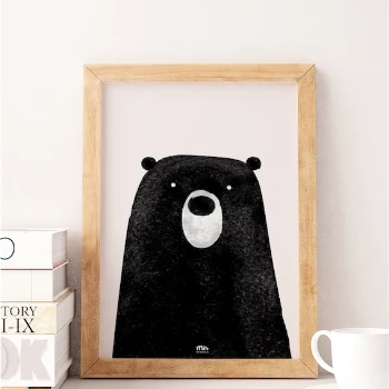 My Name is Mir Cute Bear Wall Print A4 1 My Name is Mir Cute Bear Wall Print A4