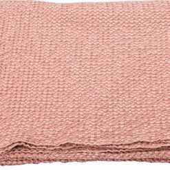 David Fussenegger Large Rose Cotton Waffle Vigo Bedcover Blanket