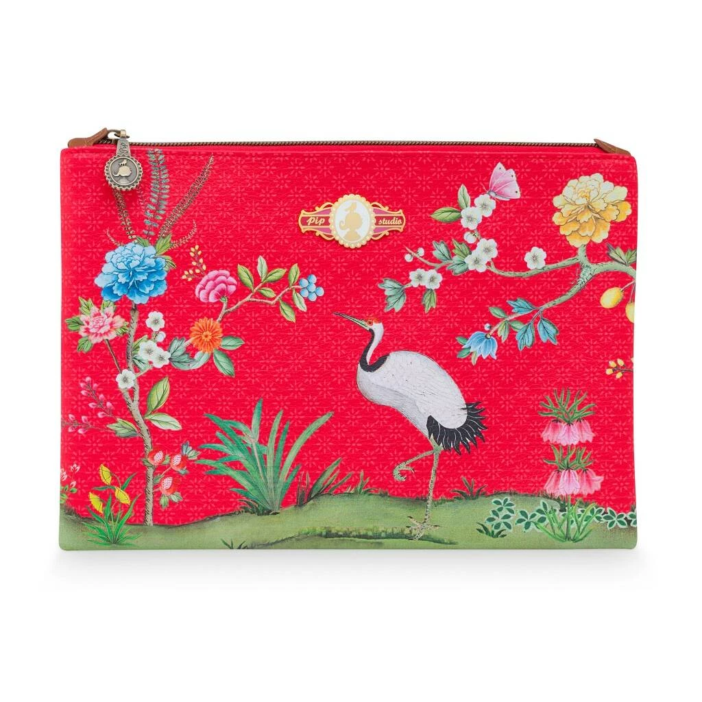 Pip Studio Large Good Morning Red Cosmetic Bag 1 Pip Studio Large Good Morning Red Cosmetic Bag