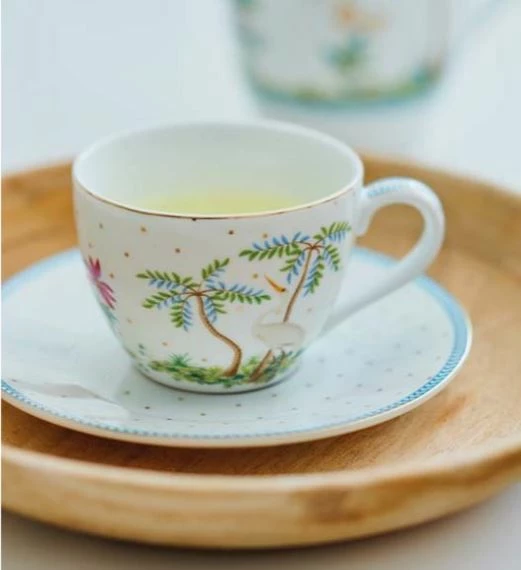 Pip Studio Jolie Espresso Cup & Saucer - Set of 2 2 Pip Studio Jolie Espresso Cup & Saucer - Set of 2