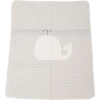 David Fussenegger Grey Cotton and Rayon Whale Juwel Baby Blanket 1 David Fussenegger Grey Cotton and Rayon Whale Juwel Baby Blanket