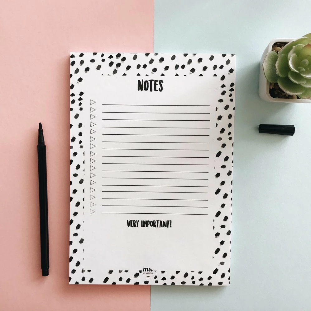 My Name is Mir Check List Notes Brush Dots 1 My Name is Mir Check List Notes Brush Dots