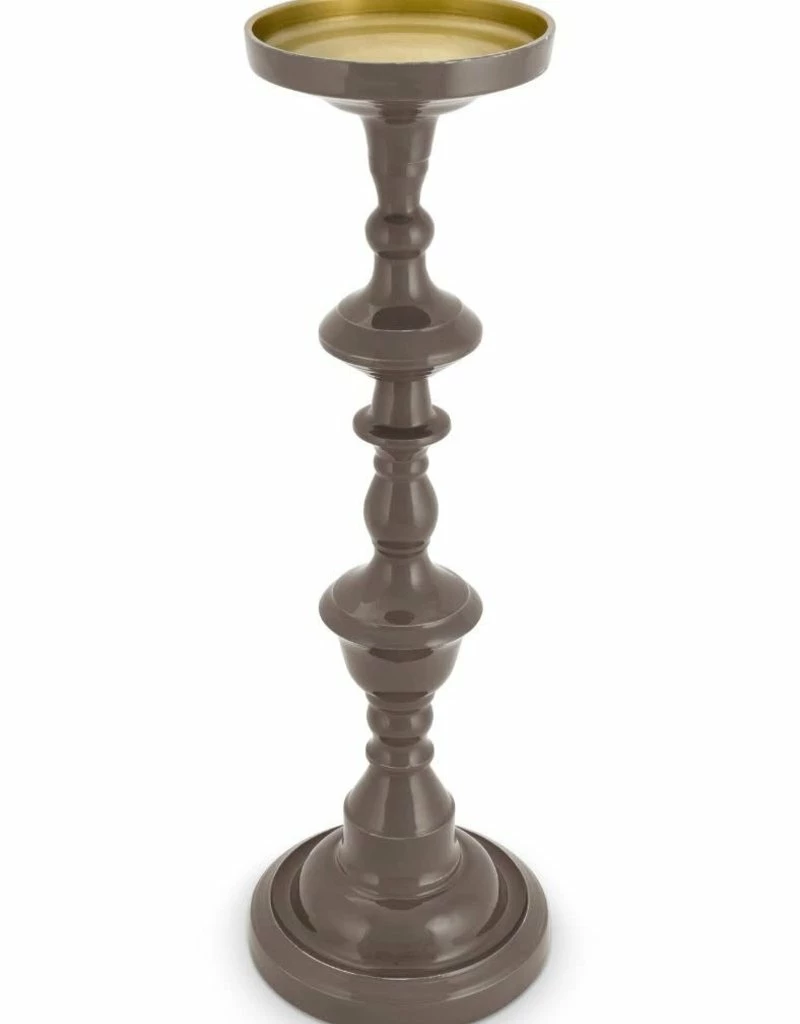 Pip Studio Khaki Metal Candle Holder 46cm 1 Pip Studio Khaki Metal Candle Holder 46cm