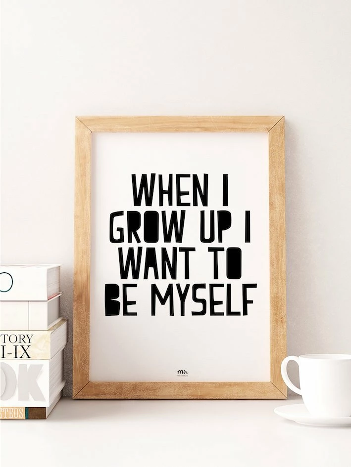 My Name is Mir When I Grow Up I Want To Be Myself Quote Pastel Kids Room Wall Print A3 1 My Name is Mir When I Grow Up I Want To Be Myself Quote Pastel Kids Room Wall Print A3