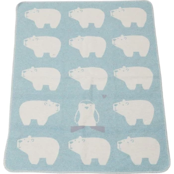 David Fussenegger Jade Cotton and Rayon Polar Bears Juwel Baby Blanket 1 David Fussenegger Jade Cotton and Rayon Polar Bears Juwel Baby Blanket