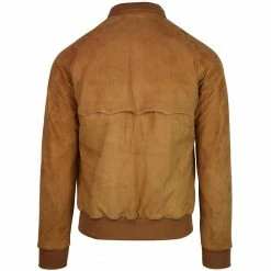 Baracuta Tobacco Baracuta G9 Harrington Jacket Winter Suede 5 Baracuta Tobacco Baracuta G9 Harrington Jacket Winter Suede