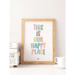 My Name is Mir This Is Our Happy Place Print Kids Room A4