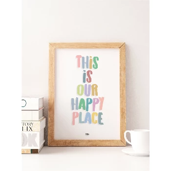 My Name is Mir This Is Our Happy Place Print Kids Room A4 1 My Name is Mir This Is Our Happy Place Print Kids Room A4