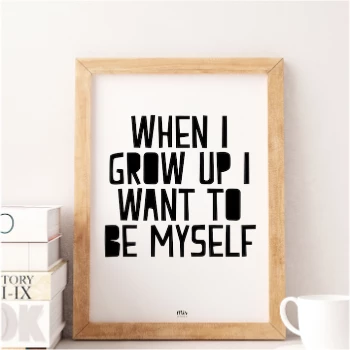 My Name is Mir When I Grow Up Wall Print A4 1 My Name is Mir When I Grow Up Wall Print A4