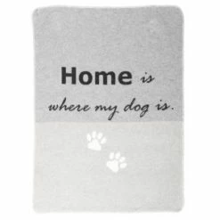 David Fussenegger Large Dog Blanket 'Home is where my dog is'