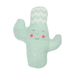 David Fussenegger Light Green Cotton and Rayon Cactus Juwel Cushion