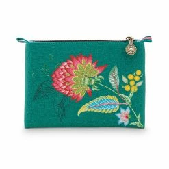 Pip Studio Small Green Jambo Flower/Blurred Lines Cosmetic Bag